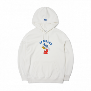 Áo MLB x Disney Donald Duck Logo NY Yankees 'White' 3AHDD1014-43RD