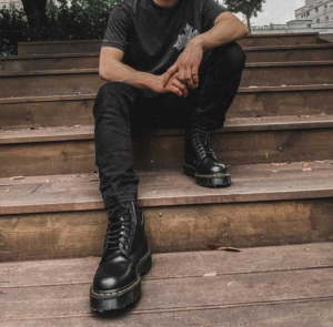 Alternative view of Giày Dr. Martens 1460 Bex 'Black Smooth' 25345001