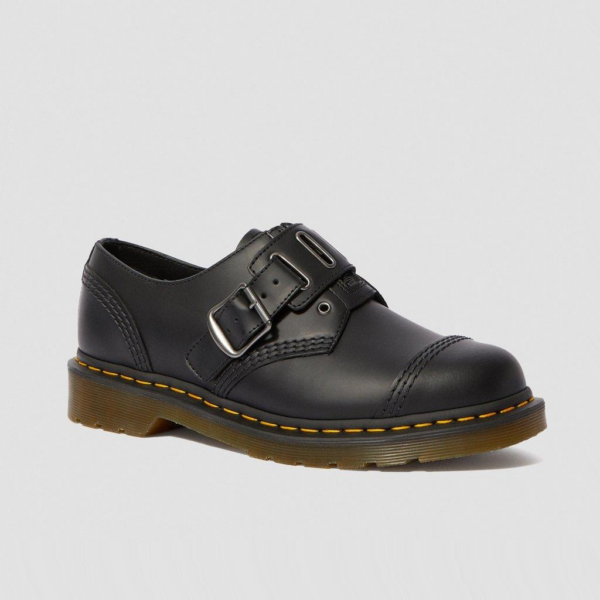 Giày Dr.Martens 1461 Quynn Smooth Leather Buckle 'Black' 25603001 - Hình ảnh 2