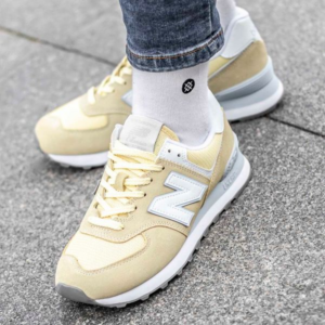 Alternative view of Giày New Balance Wmns 574 'Yellow Blue' WL574ESG