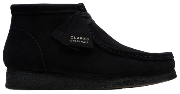 Giày Clarks Wallabee Boot 'Black Suede' 261-55517