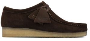 Giay Clarks Wallabee 'Dark Brown Suede' 261-56606