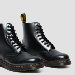 Alternative view of Giày Dr.Martens 1460 Pascal Chroma Metallic Leather 'Silver' 26233040