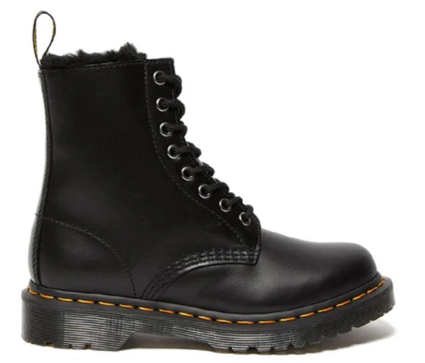 Giày Dr. Martens Serena Faux Fur Lined Lace Up Boot 'Dark Grey' 26238021