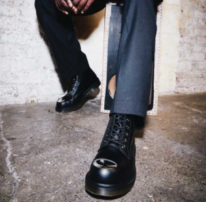 Alternative view of Giày Dr.Martens 101 Exposed Steel Toe Leather 'Black' 26660001