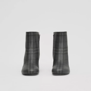 Alternative view of Giày Burberry Vintage Check Block-heel Ankle Boots 'Charcoal' 80486251