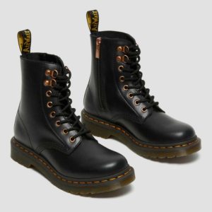 Alternative view of Giày Dr.Martens 1460 Pascal Rose Gold Hardware Leather 'Black' 26874001