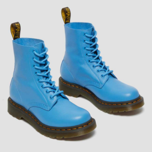 Alternative view of Giày Dr.Martens 1460 Women's Pascal Virginia Leather 'Blue' 26902416
