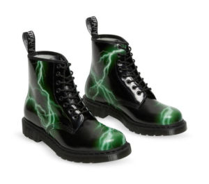 Alternative view of Giày Dr.Martens 1460 Flash 'Black Green Flash' 27052001