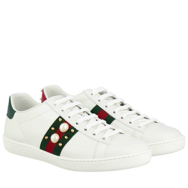 Giày Gucci Wmns Ace Studded 'White' 431887-A38G0-9064 - Hình ảnh 6