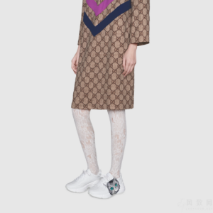 Alternative view of Giày Gucci Wmns Rhyton 'Mystic Cat White' 583337-DRW00-9014