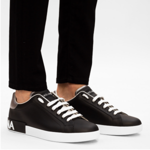 Alternative view of Giày Dolce & Gabbana Calfskin Nappa Portolino Black CS1760-AH527-8B979