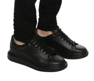 Alternative view of Giày Alexander McQueen Oversized Sneaker 'All Black' 553761-WHGP0-1000