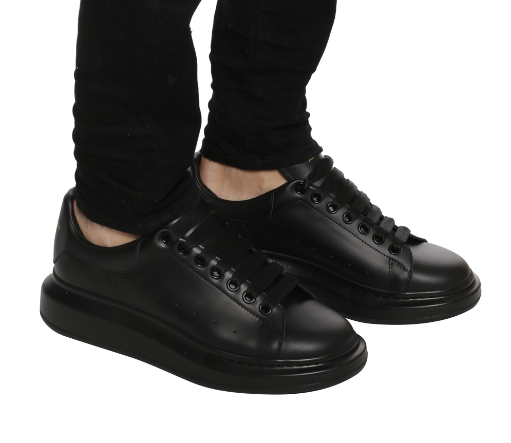Buy Alexander McQueen Oversized Sneaker 'All Black' - 553761 WHGP0 1000
