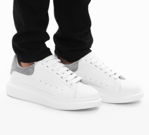 Alternative view of Giày Alexander McQueen Oversized Sneaker 'White Grey' 634609-WHNBZ-9724