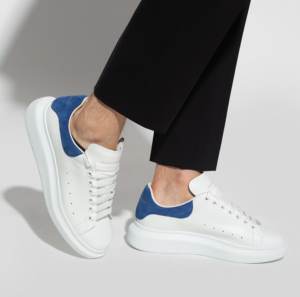 Alternative view of Giày Alexander McQueen Oversized Sneaker 'Blue Crocodile' 625162-WHZ4K-9255
