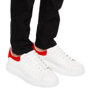 Alternative view of Giày Alexander McQueen Oversized Sneaker 'White Lust Red' 553680-WHGP7-9676