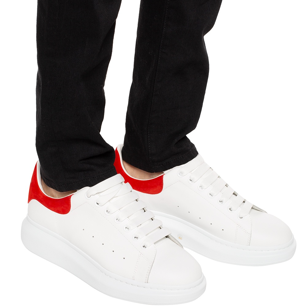 Buy Alexander McQueen Oversized Sneaker 'White Lust Red' - 553680