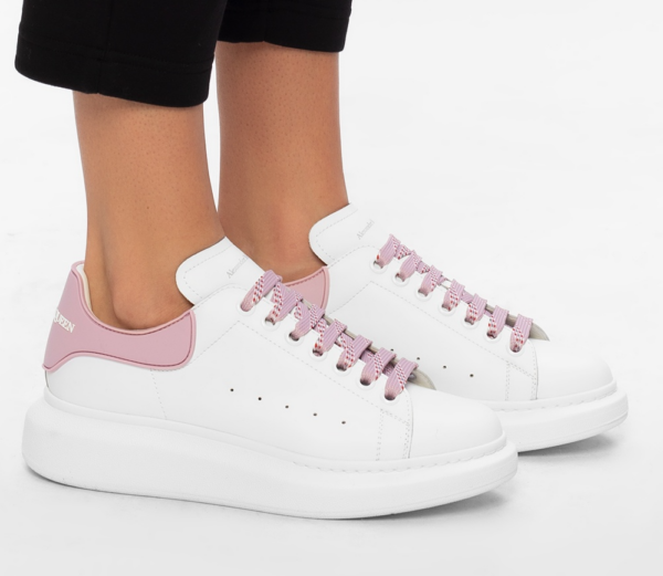 Giày Alexander McQueen Wmns Oversized Sneaker 'White Pink' 621056-WHXMT-9377 - Hình ảnh 5