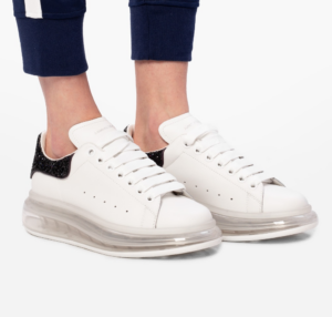 Alternative view of Giày Alexander McQueen Oversized Sneaker 'White Amethyst'