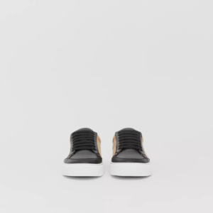 Alternative view of Giày Burberry House Check Cotton And Leather 'Black' 80243311