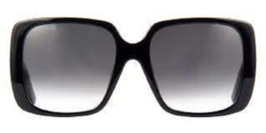 Kính Gucci Black Shiny 'Grey Square' GG0632SA-001