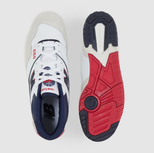 Giày New Balance 550 Premium 'White Navy Red' BB550CC1 - Hình ảnh 5