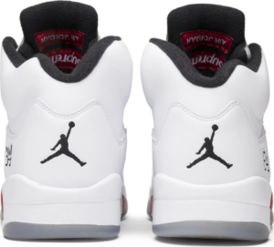Giay Nike Supreme x Air Jordan 5 Retro 'White' 824371-101