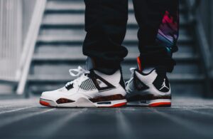 Alternative view of Giày Nike Air Jordan 4 Retro 'Pale Citron' 308497-116