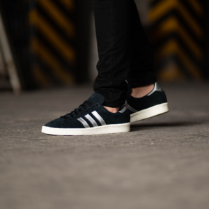 Giay Adidas Campus 'Black Metallic Silver' GX7330