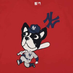 Alternative view of Áo MLB Bark Short Sleeve New York Yankees Red 31TSCM031-50R