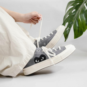 Alternative view of Giày Converse Comme des Garçons PLAY x Chuck 70 Low 'Steel Gray' 171849C