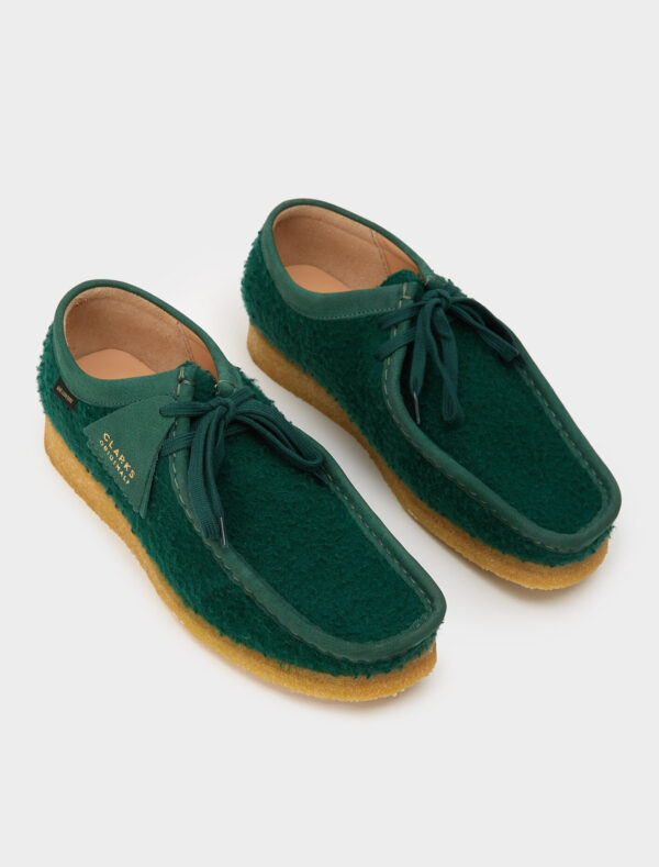 Giày Clarks x Aime Leon Dore Wallabee Casentino Wool 'Dark Green' 261-60880 - Hình ảnh 4