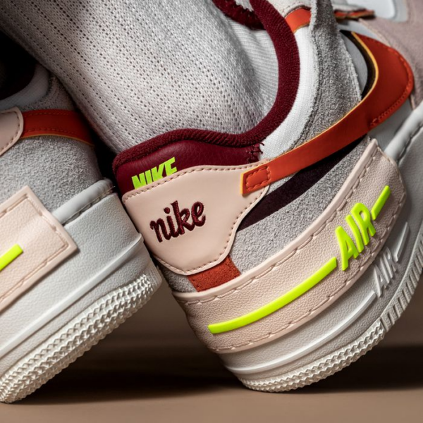 Giày Nike Wmns Air Force 1 Shadow 'Team Red Orange Pearl' CU8591-600 - Hình ảnh 6