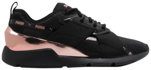 Giày Puma Wmns Muse X-2 Metallic 'Black Rose Gold' 370838-01