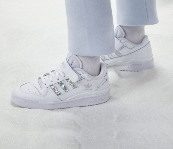 Giày Adidas Originals Forum Low Cloud White Metallic Sliver GX0214 - Ảnh 3