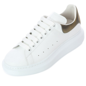 Alternative view of Giày Alexander McQueen Contrast Metallic 'White' 553680WHYBJ9075