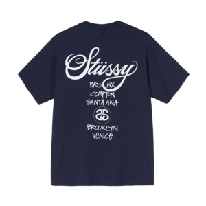 Alternative view of Áo Stussy World Tour T-Shirt Navy