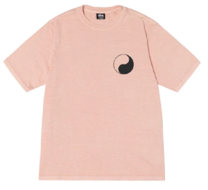 Áo Stussy x Our Legacy Work Shop Yin Yang Pigment Dyed Tee 'Blush'