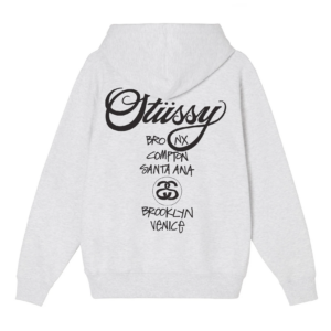 Alternative view of Áo Stussy World Tour Hoodie Grey