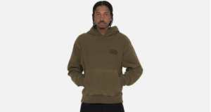 Ao Stussy x Our Legacy Work Shop Surfman Pigment Dyed Hoodie 'Dark Olive'