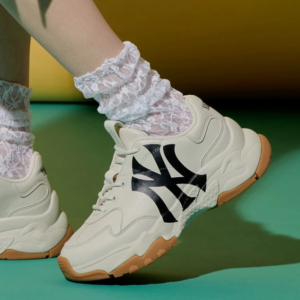 Giay MLB BigBall Chunky A New York Yankees 'White Black' 3ASHC101N-50BGL