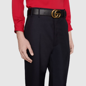 Alternative view of Thắt Lưng Gucci Double G Buckle Leather Belt 397660-AP00T-100