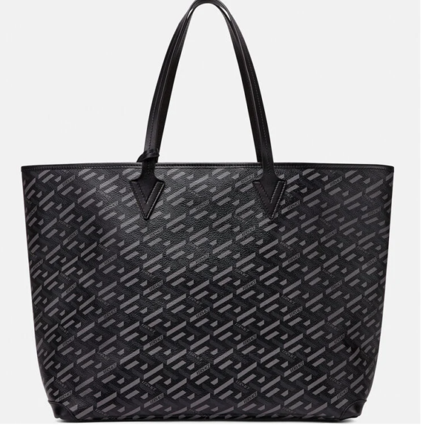 Túi Versace Medusa Tag Tote Black Gray 1001767-1A02013-5B05E - Hình ảnh 4