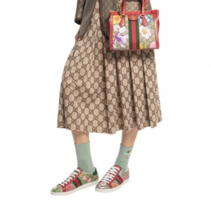 Alternative view of Giày Gucci Wmns Ace GG Supreme Low 'Flora Print Red' 433900-HT520-8490