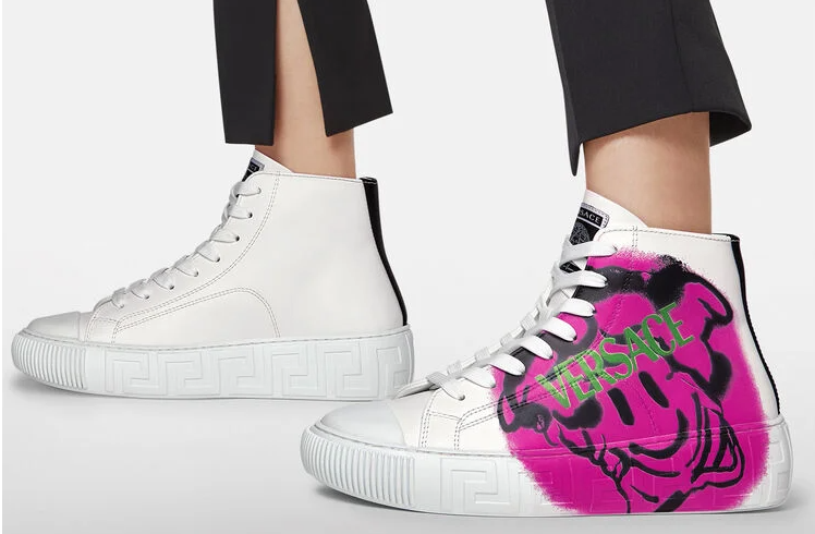 Giày Versace Grece Medusa 'White Pink' DST643D-1A01998-2W090 - Ảnh 4