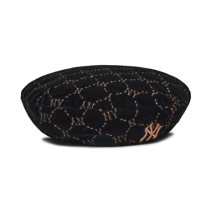 Alternative view of Mũ MLB Diamond Monogram Velvet Beret 3ACBVG016-50BKS