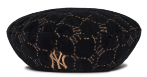 Mũ MLB Diamond Monogram Velvet Beret 3ACBVG016-50BKS
