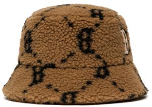 Mũ MLB Monogram Diamond Fleece Bucket Hat Boston Red Sox 3AHTM1316-43BGD