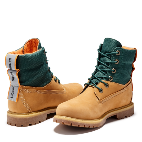 Giày Timberland Women's Wheat Yellow Nubuck Leather Casual Boots A2AYW - Hình ảnh 6